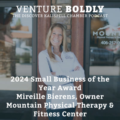 Ep. 43 – 2024 Small Business of the Year Award: Mireille Bierens, Owner, Mountain Physical Therapy & Fitness Center podcast image